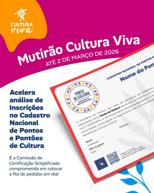 MUTIRÃO PONTOS DE CULTURA